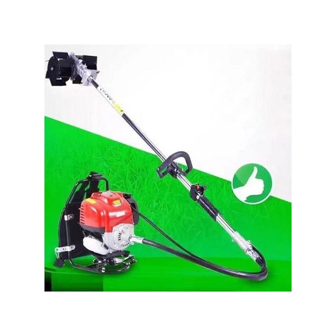2-Stroke Backpack Brush Cutter & Mini Tiller – 4-in-1 Petrol Weeding Machine
