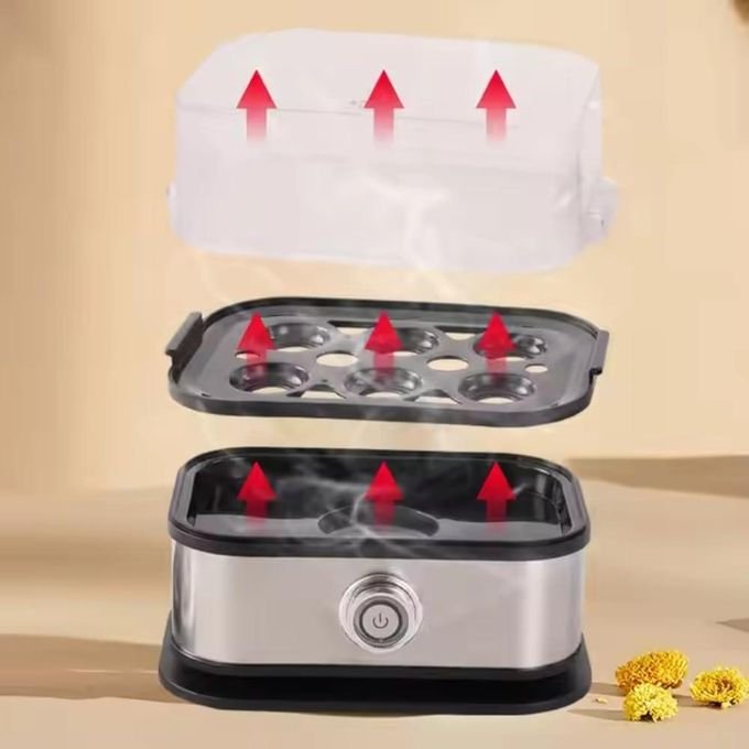 Electric Egg Cooker 6-Egg Capacity with Fast Start Heating