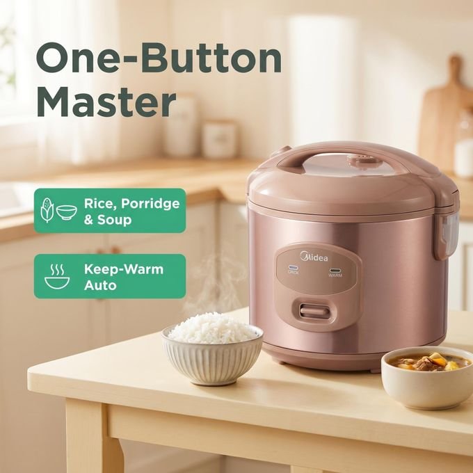 Midea Electric Rice Cooker 1L - Brown