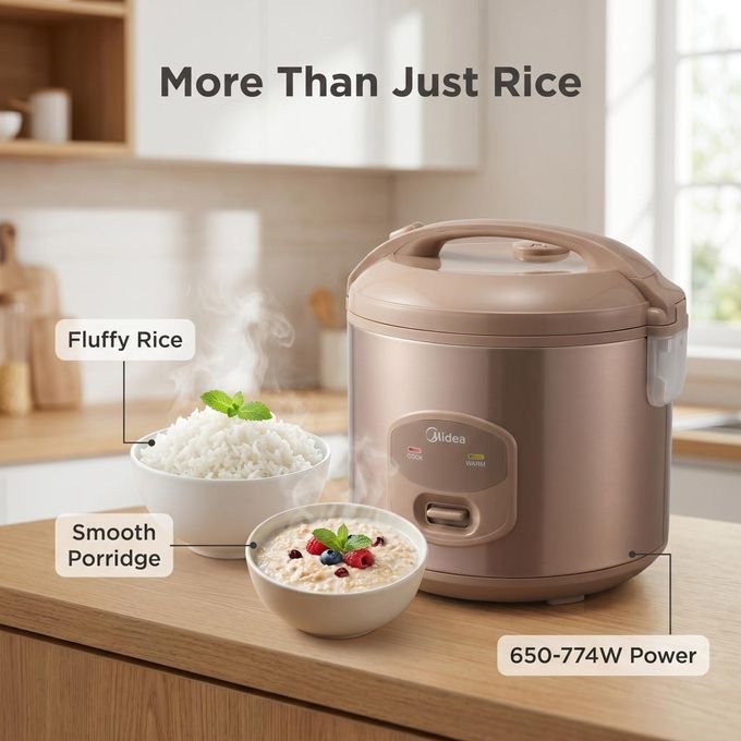 Midea Electric Rice Cooker 1.8L- Brown