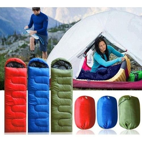Outdoor Adult Waterproof Sleeping Bag - blue