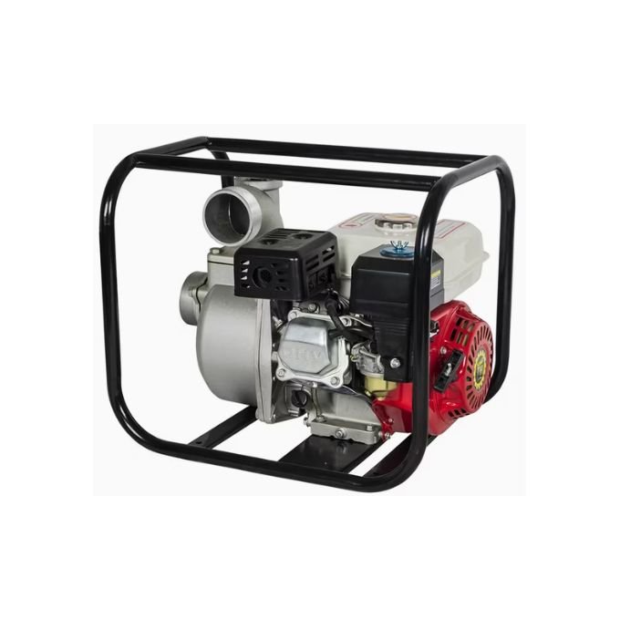 2-Inch Petrol Engine Water Pump 6.5HP – White & Red | High-Performance Water Transfer Pump