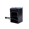 SPJ 50×50cm Freestanding Gas Cooker - 3 Gas Burners + 1 Electric Hotplate, Gas Oven  - Black (3 Years Warranty)
