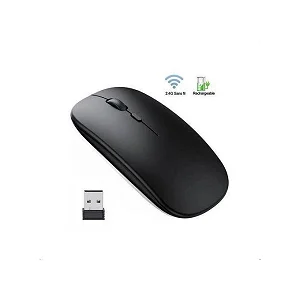 Silent Click Wireless Mouse – 2.4GHz Optical Computer Mouse for Laptop & PC