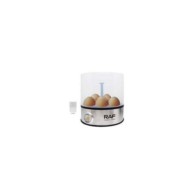 6-Egg Electric Egg Boiler with One-Touch Control & Measuring Cup