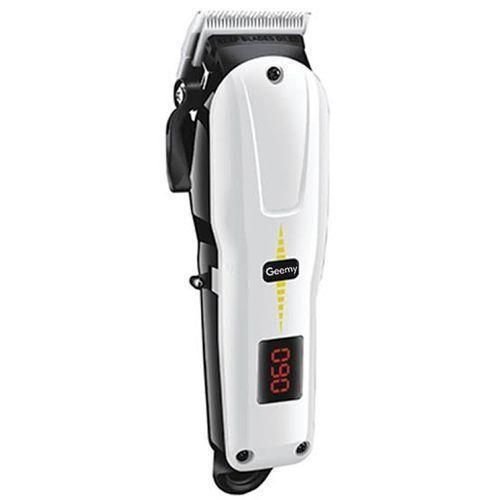 Geemy Professional Hair Clipper Rechargeable Hair Trimmer - Black,White