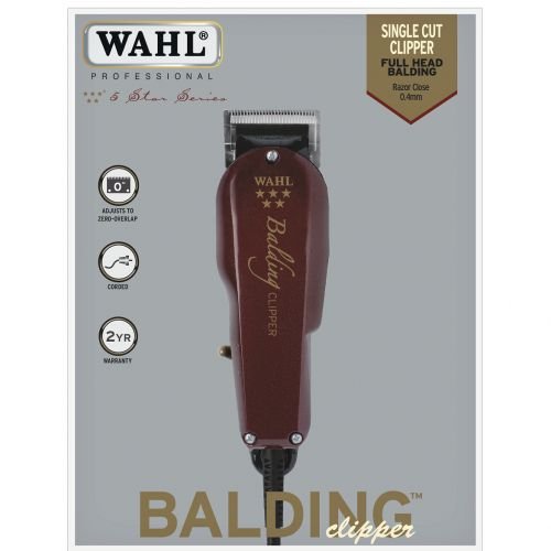 Wahl Balding Professional Electric Hair Clipper - Black,Maroon