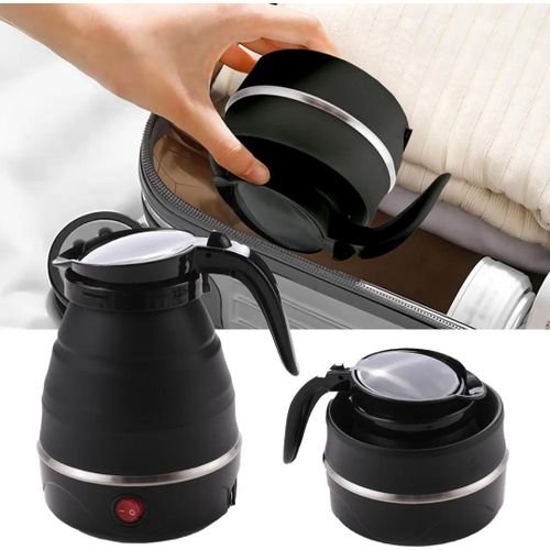 Hoffmans Foldable Electric Travel Kettle 0.6L Portable Collapsible Water Boiler and Tea Pot