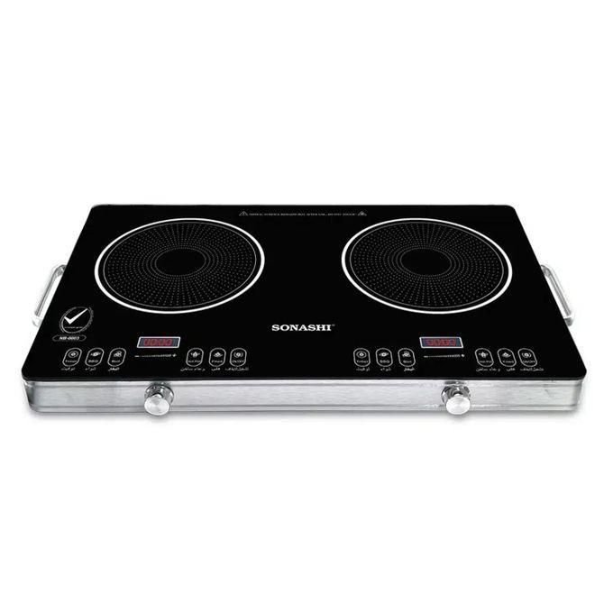Sonashi Double Infrared Cooker With Touch Sensor Control – Black