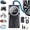 Portable Tyre Inflator Air Compressor – 150 PSI Cordless Car Air Pump with Digital Pressure Gauge, LED Light & Auto Shut-Off