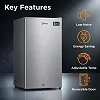 Midea 120L Gross 93L Net Single Door Refrigerator – Silver