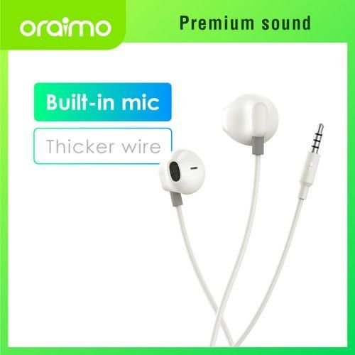 Oraimo Halo Lite 3.5MM Half In-ear Earphone Gold Thickened Cable