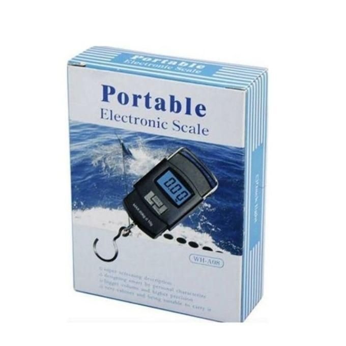50Kgs / 50 Kgs Portable Hanging Weighing Scale With Clear Digital Screen- Black