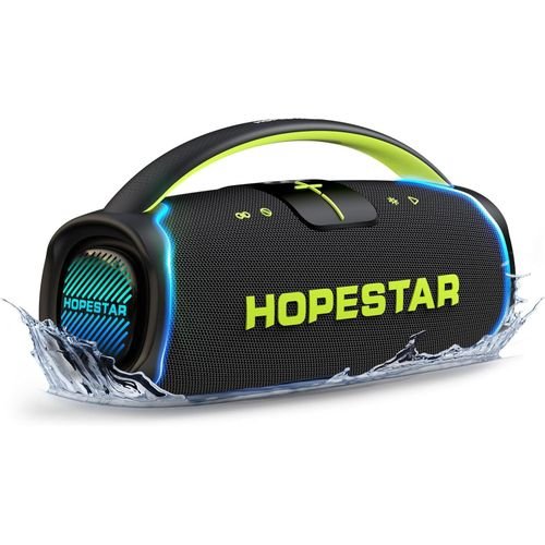 Hopestar Heavy Speaker with Wireless Mic 8H Playtime 30000mAh Battery - Black/Blue (Copy)