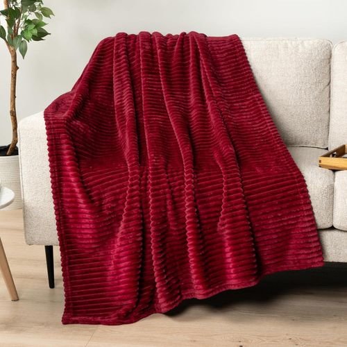 5*6 Soft warm  Fleece Blanket - Maroon