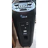 Saachi High Power Dual Rechargeable Amplified Wireless With LED Lights Speaker Wireless Connectivity/ Bass sound -Black