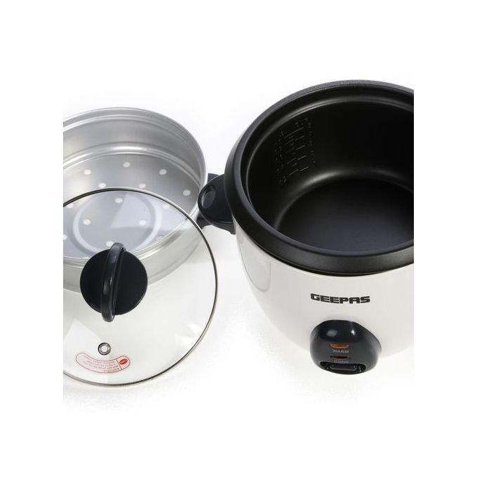 1.5Litre Geepas 3 In 1 Multifunction Electric Rice Cooker - White
