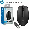 HP M10 Black Wired Computer Mouse – USB Optical Mouse for Office, Home & Laptop