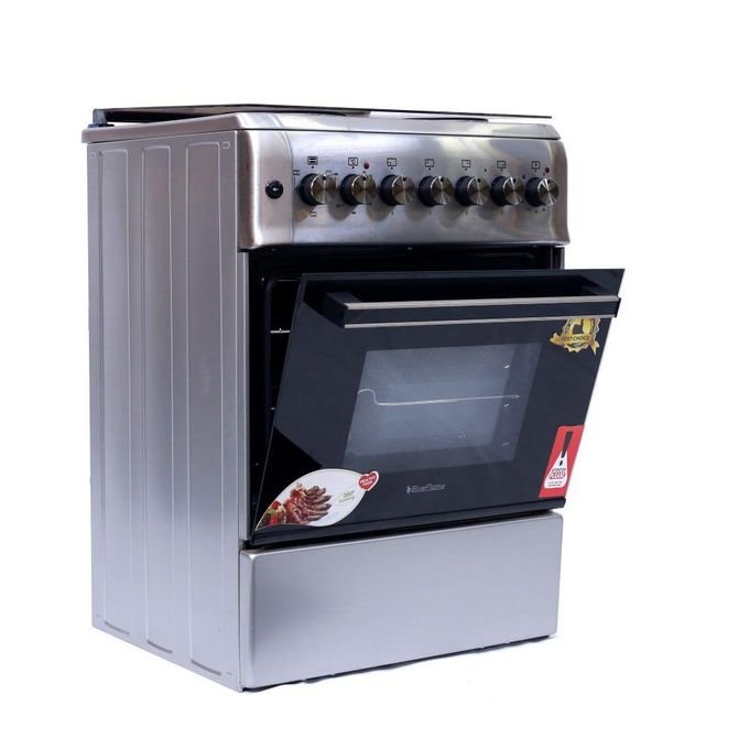 Blueflame 60cm X 60cm Full Electric Cooker S6004ERF ( Made In Turkey ) - Stainless Steel