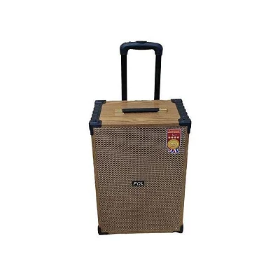 FQL Rechargeable Bluetooth Party Speaker with Wireless Microphone, USB &amp; SD Card Support