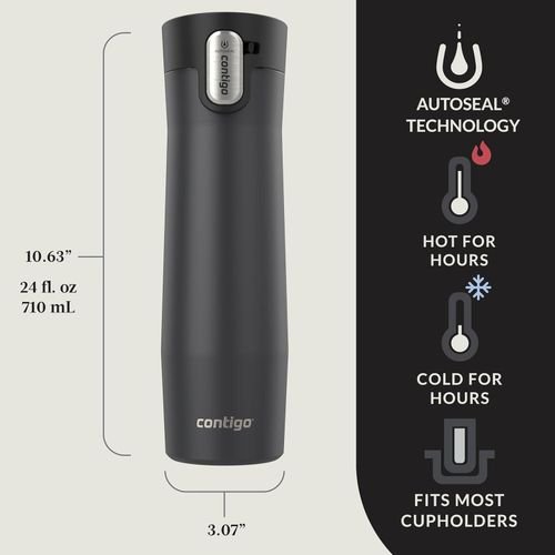 Contigo Stainless Steel Insulated Travel Mug, Leak Proof With Autoseal Lid