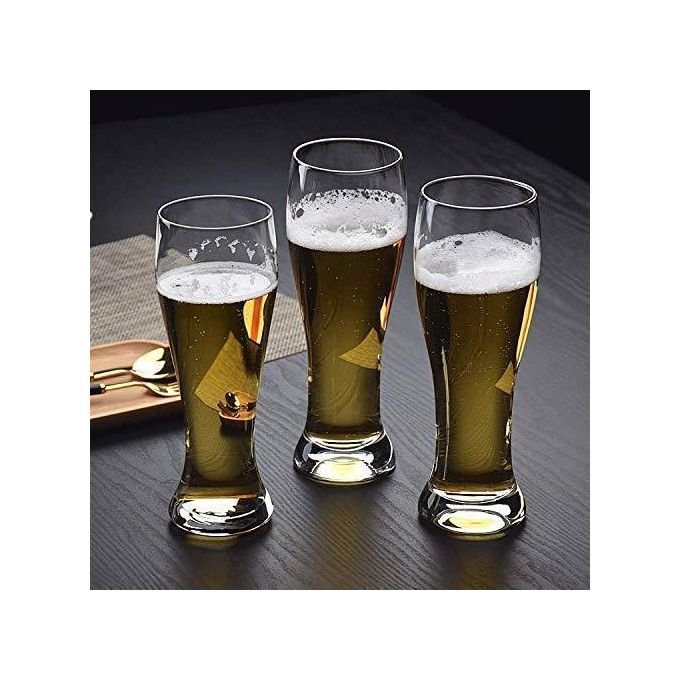 Set Of 6 Beer Glasses, Juice, Water  480ml - Clear