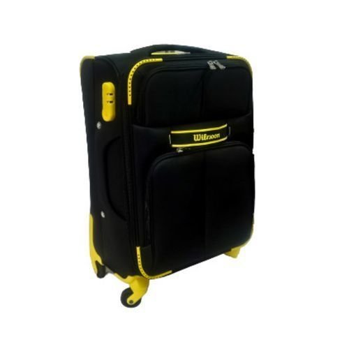 Wiersoon 4-in-1 Fabric Cloth Travel Suitcase Set ( Small,  Medium,  Large , Extra Large) - Black