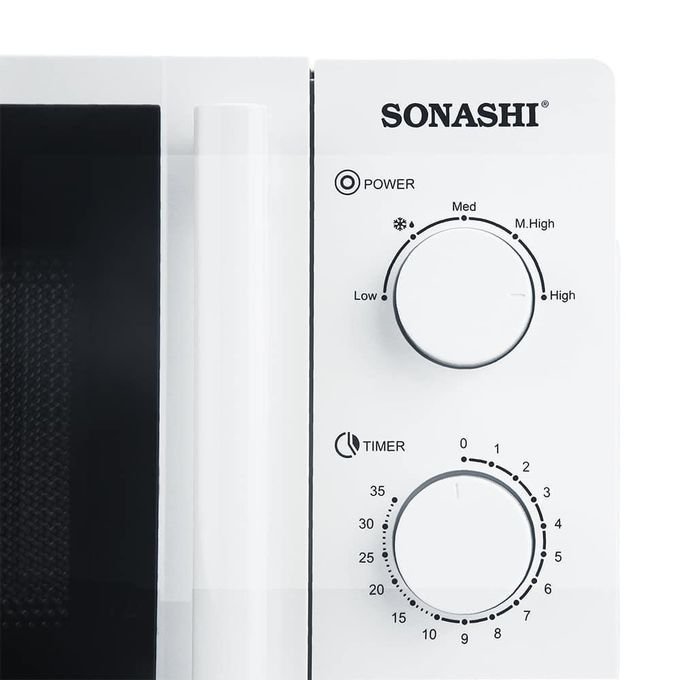 Sonashi 20 Liters Microwave Oven Turntable Glass Tray, Adjustable Temperature