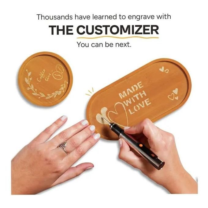 30-in-1 Cordless Electric Engraving Pen With Stencil Templates – Wood, Glass, Metal & Crafts