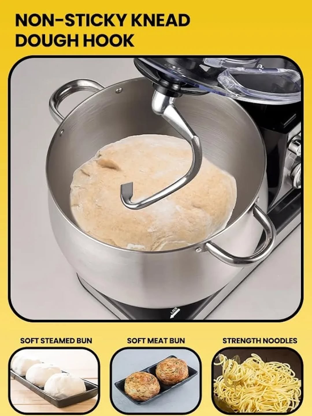 Sonashi 12L Electric Stand Mixer  Stainless- silver