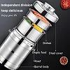 Aulun 3.2L Food Flask – Stainless Steel Insulated Food Container – Silver