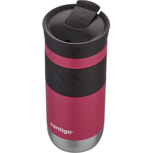 470ml Contigo Snapseal Insulated Stainless Steel Travel Mug With Grip, Dragon Fruit