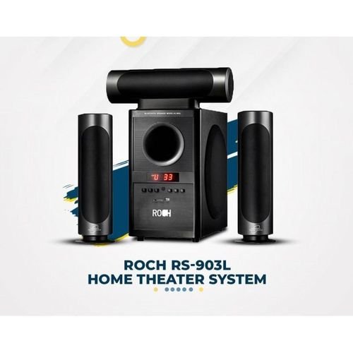 Roch 3.1 Channel Home Audio System / Sub Woofer With Remote - Black