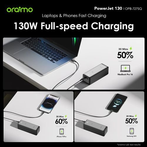 Oraimo PowerJet 130 Power Bank 27600mAh 130W