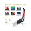 Adjustable Aluminum Laptop Stand – Silver – 5Kg Load Capacity