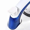 Portable Foldable Mini Steam Iron for Clothes – White & Blue