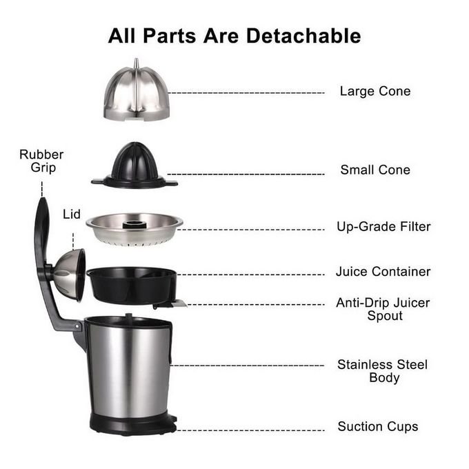 Citrus Fruit Juicer – Fresh Orange & Lemon Juice Maker