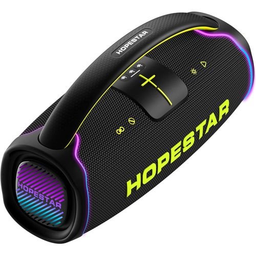 Hopestar Heavy Speaker with Wireless Mic 8H Playtime 30000mAh Battery - Black/Blue (Copy)