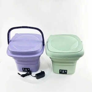 Portable Foldable Mini Washing Machine – Purple