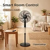 Midea 16-Inch Pedestal Stand Fan FS40-23MR – 3 Speeds, Remote Control, 50W