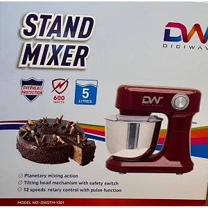 Digiwave STM 1301 Stand Mixer 5L 600W - Multicolor