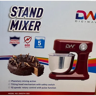 Digiwave STM 1301 Stand Mixer 5L 600W - Multicolor