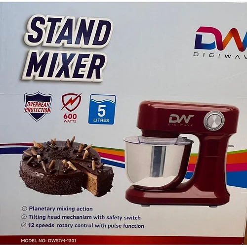 Digiwave STM 1301 Stand Mixer 5L 600W - Multicolor