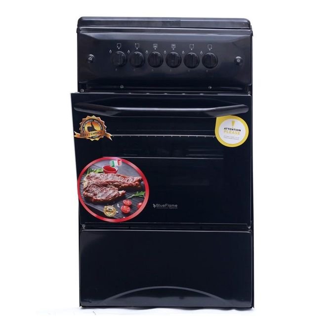 Blueflame 50cm X 50cm Full Gas Upright Standing Cooker C5040G-B ( Made In Turkey ) - Black (3YR WRNTY)
