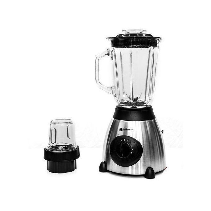 Hoffmans 2 In 1 Ice Crushing Powerful Glass Jar Blender 1.5 Litre