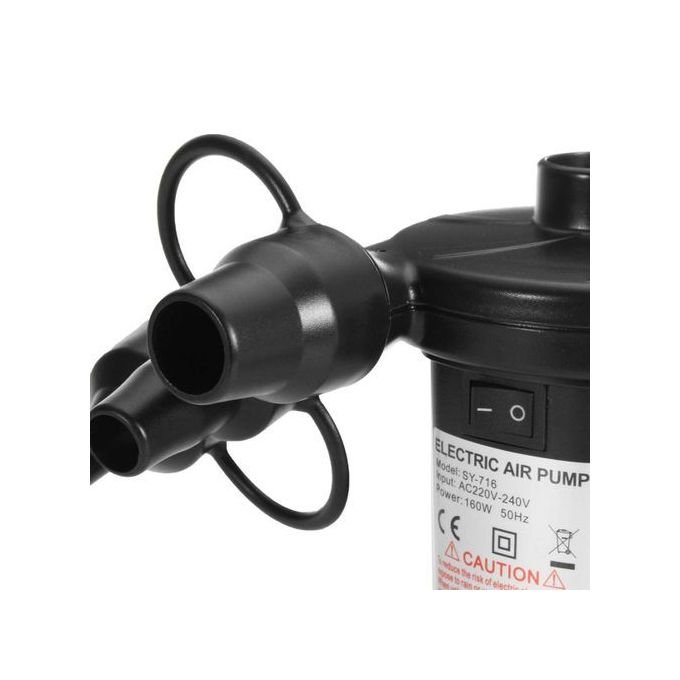 Electric Air Pump for Inflatable Bed, Sofa & Camping Pump – Black