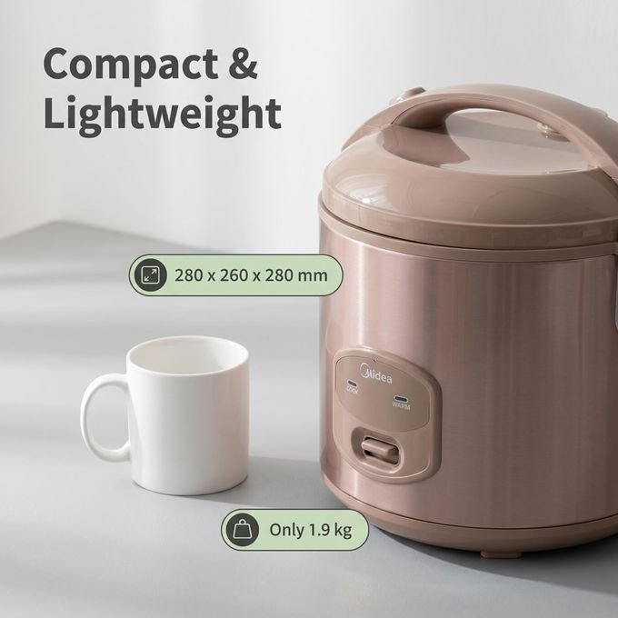 Midea Rice Cooker 1.8L- Brown