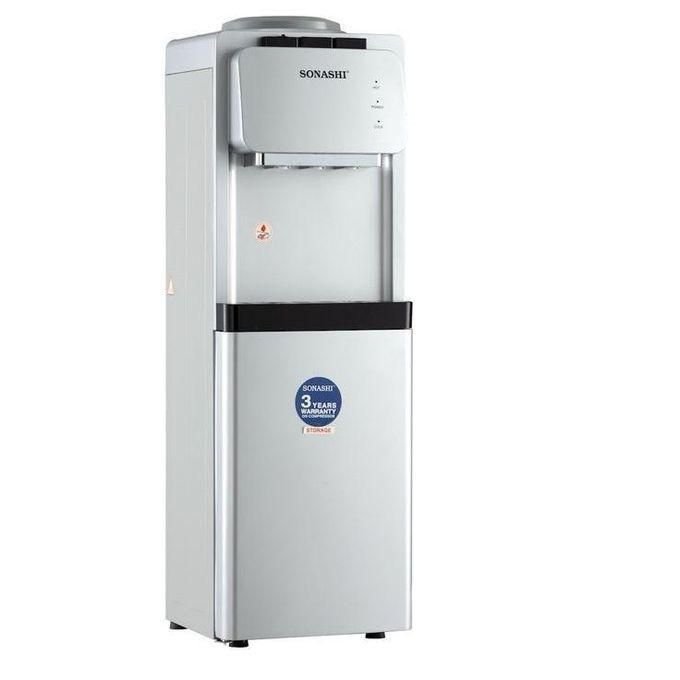 Sonashi Water Dispenser Hot Cold And Normal With Storage Cabinet SWD-55- Multi