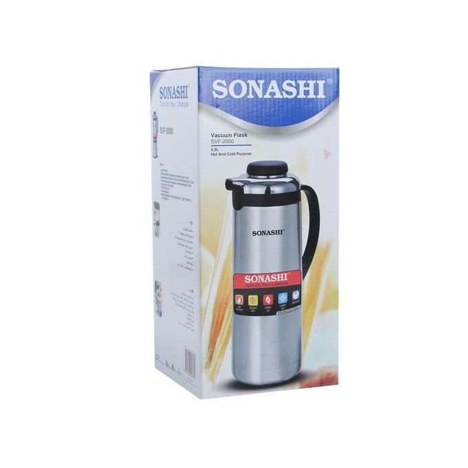 Sonashi 2.L Vacuum Flask for Hot And Cold Beverages Stainless Steel Body with Double Wall Insulation Unbreakable Flasks