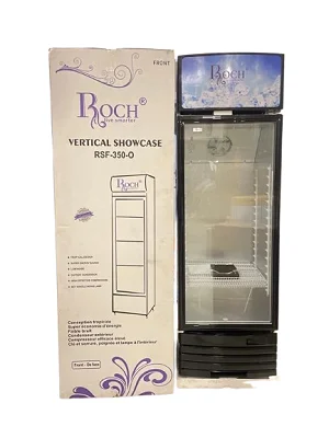 Roch 350L Commercial Beverage Cooler Showcase Fridge – Black